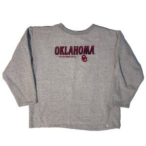 Red Oak Oklahoma Sooners Women's Grey Sweatshirt - L College Football Boomer